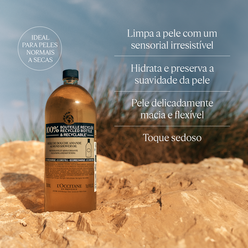 Eco-Refil Óleo Hidratante de Banho Amêndoa 500ml, , large image number 1